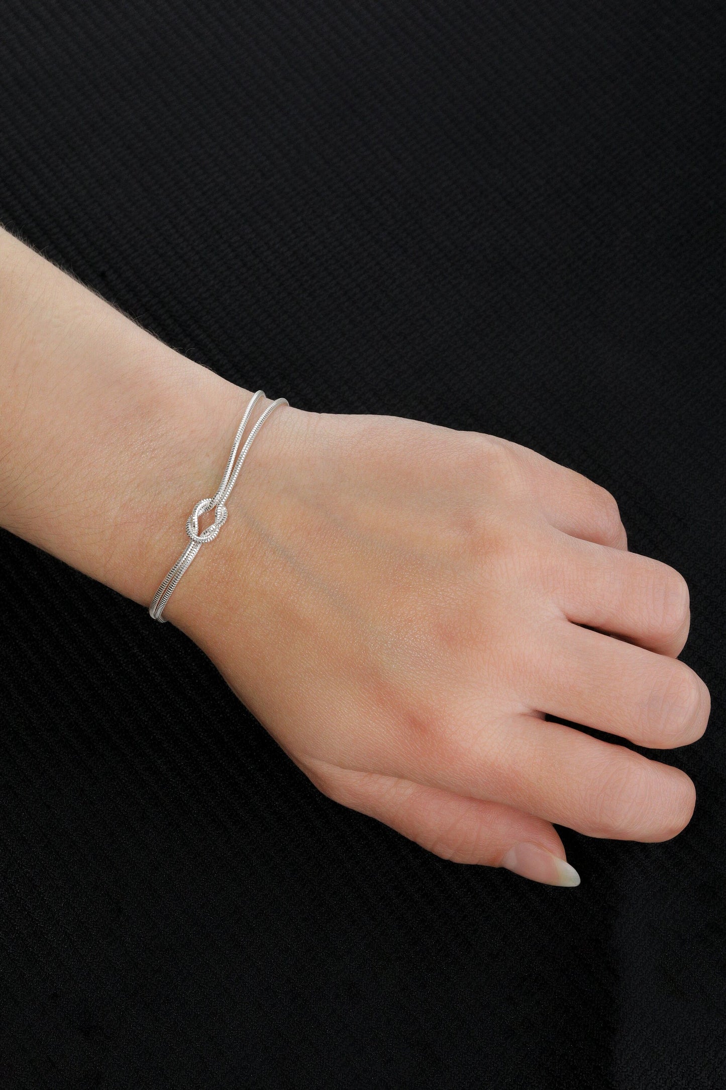 Sterling Silver Knot Bracelet