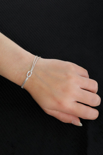 Sterling Silver Knot Bracelet