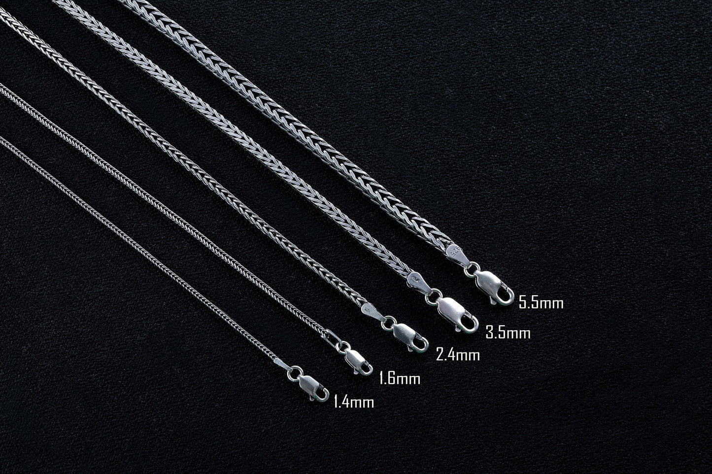 925 Sterling Silver Fox Tail Necklace