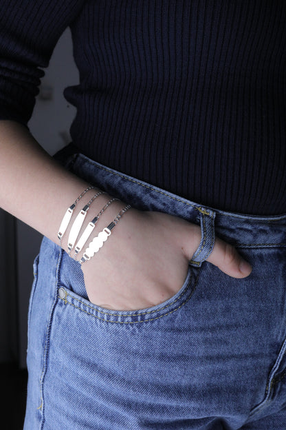 Silver ID Bracelet For Child, Baby Sterling Silver Bracelet