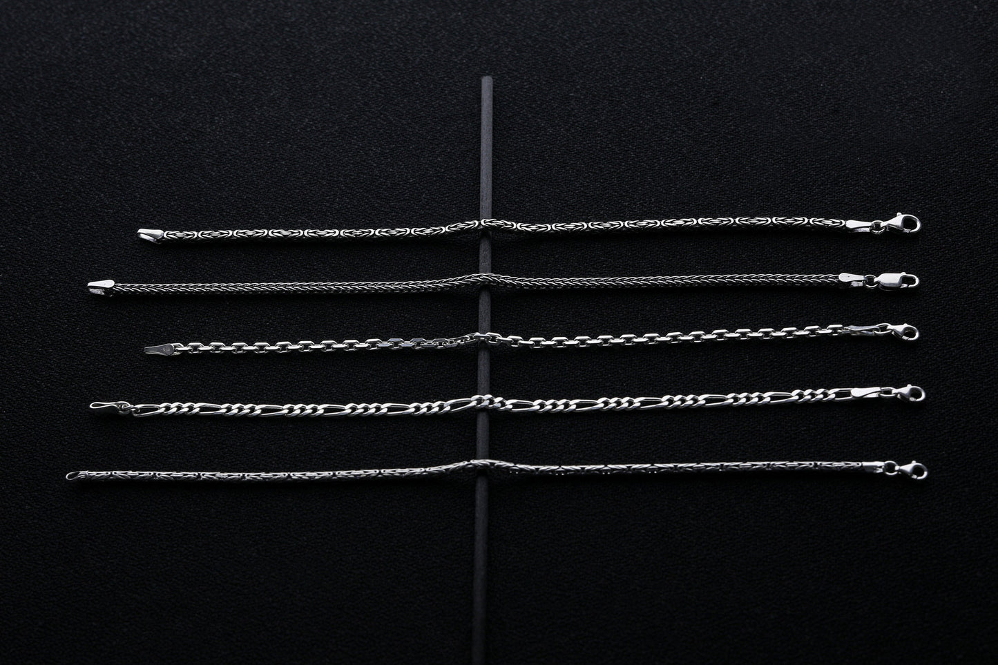 925 Sterling Silver Link Chain Bracelets