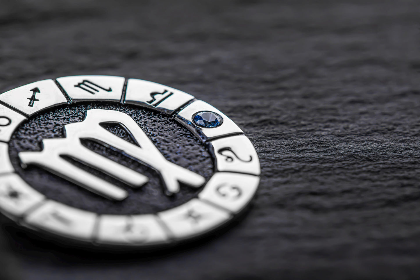Silver Virgo Zodiac Pendant