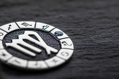 Silver Virgo Zodiac Pendant