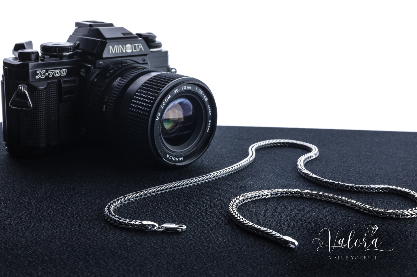 925 Sterling Silver Fox Tail Necklace