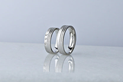 925 Sterling Silver Pen Embroided Cubic Zirconia Ring, Bruised Silver Ring for Engagement, Real Silver Diamond Simulant Ring, Birthday Gift