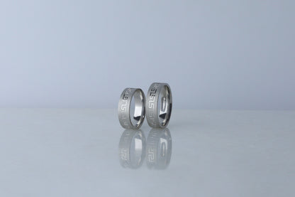 925 Sterling Silver Cubic Zircon Wedding Ring, Silver Diamond Engagement Band Ring, Anniversary Silver Ring, Engraving Ring, Gift for Her