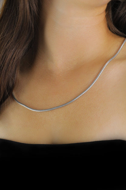 925 Sterling Silver Herringbone Chain Necklace, Dainty Chocker, Gold Filled Snake Chain, Layering Necklace for Women, Best Gift for Mom