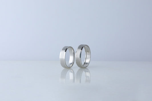 925 Sterling Silver Flat Step Layered Ring, Minimalist Real Silver Elegant Ring, Dainty Brused Silver Ring, Anniversary Gift for Her Him