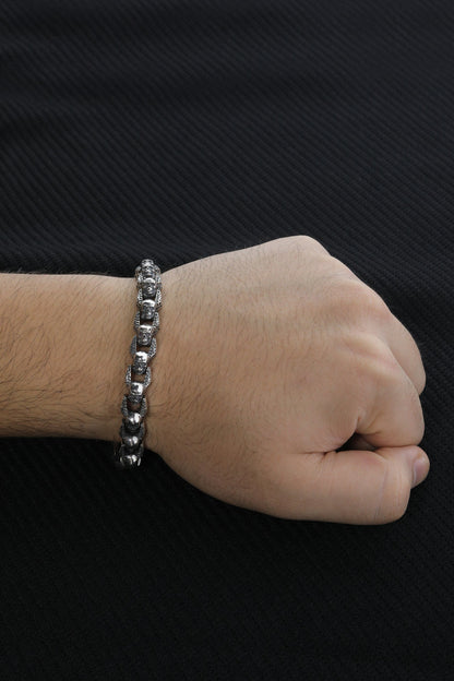 925 Sterling Silver Skull Bracelet