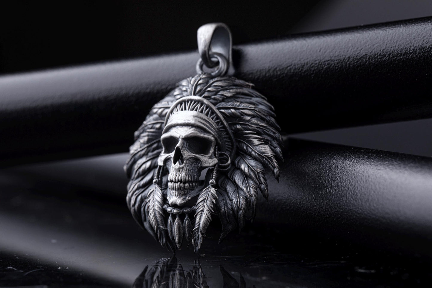 Native American Skull Pendant