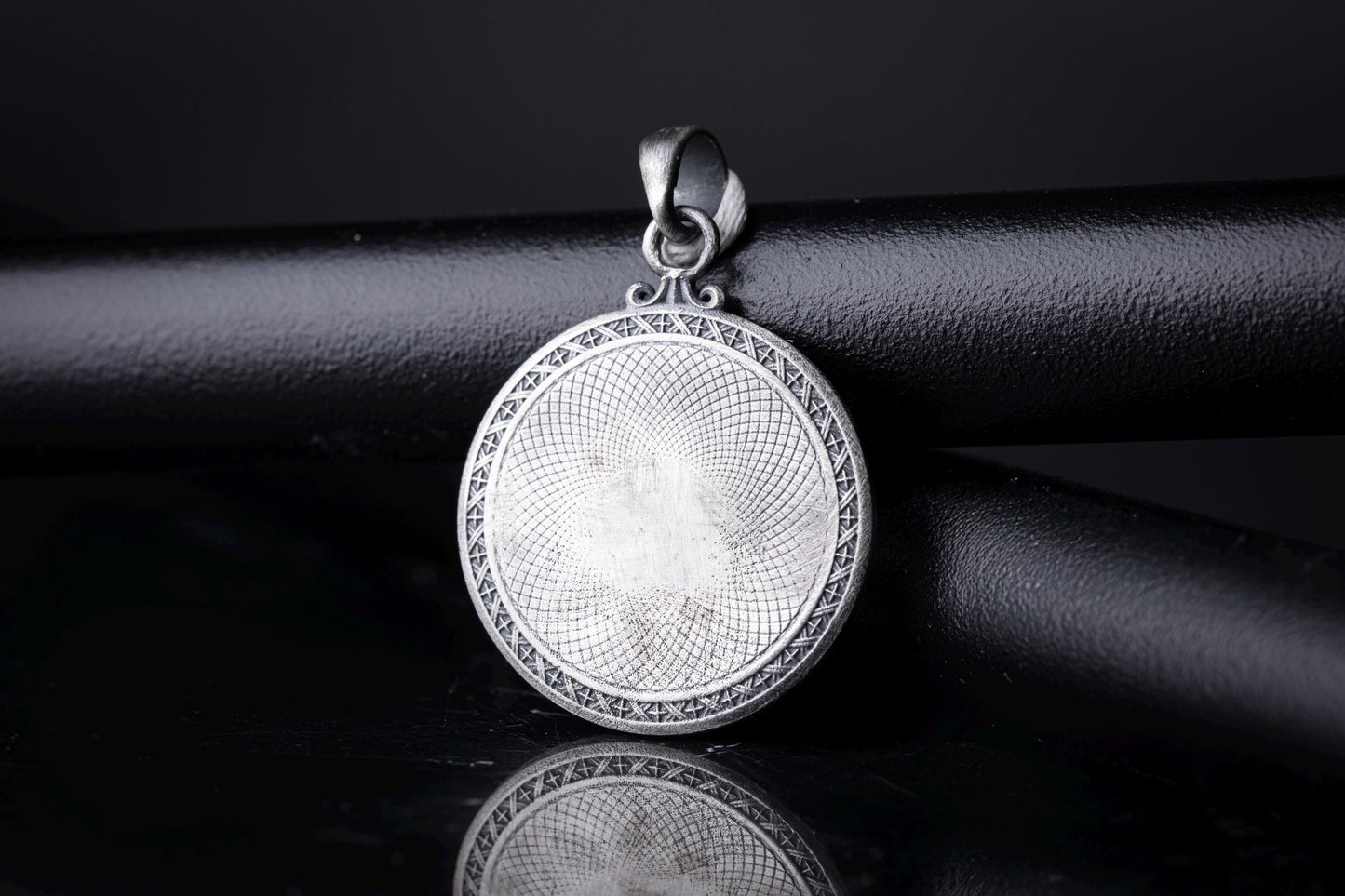 Sterling Silver Skull Medallion Pendant