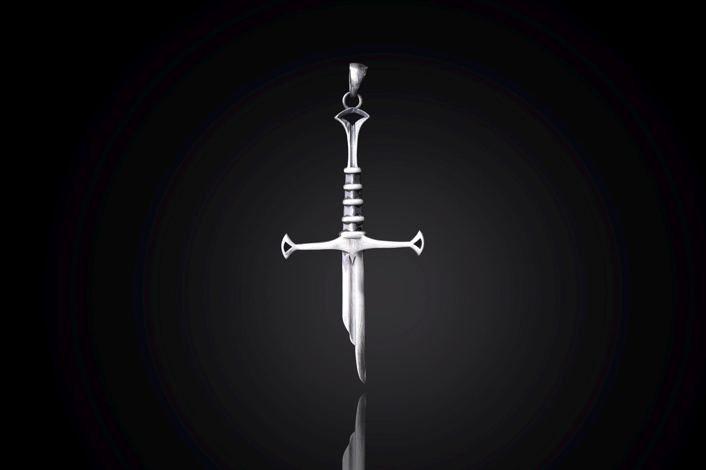 925 Sterling Silver Narsil Sword Pendant