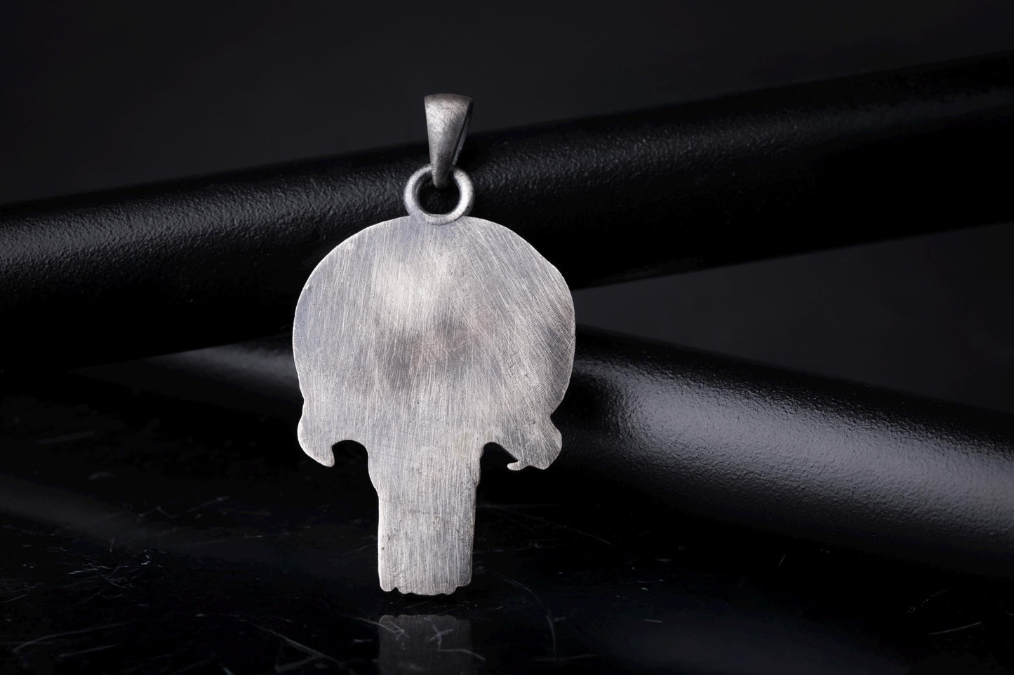 Silver Punisher Skull Pendant
