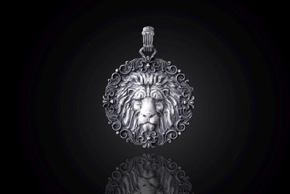 Sterling Silver Lion Pendant