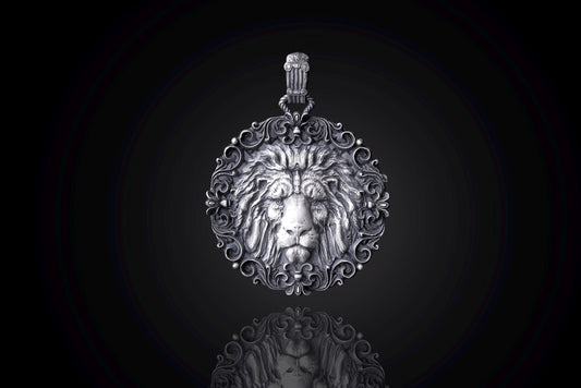 Sterling Silver Lion Pendant