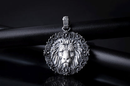 Sterling Silver Lion Pendant