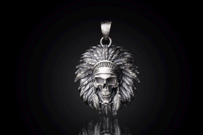 Native American Skull Pendant