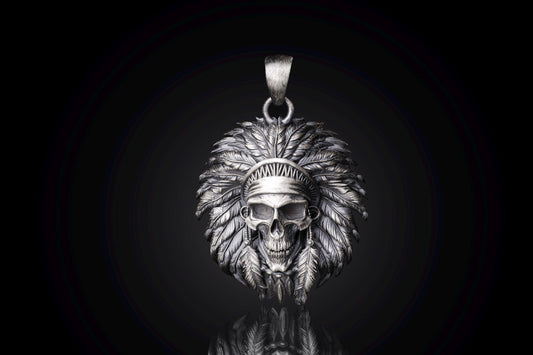 Native American Skull Pendant