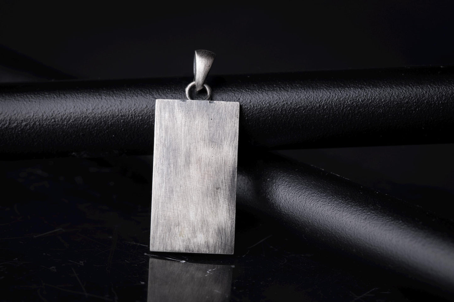 Sterling Silver American Eagle Flag Pendant