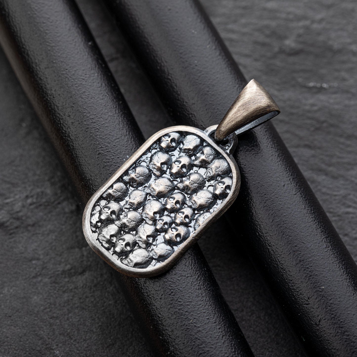 Sterling Silver Skulls Pendant