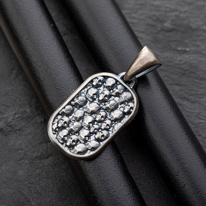 Sterling Silver Skulls Pendant