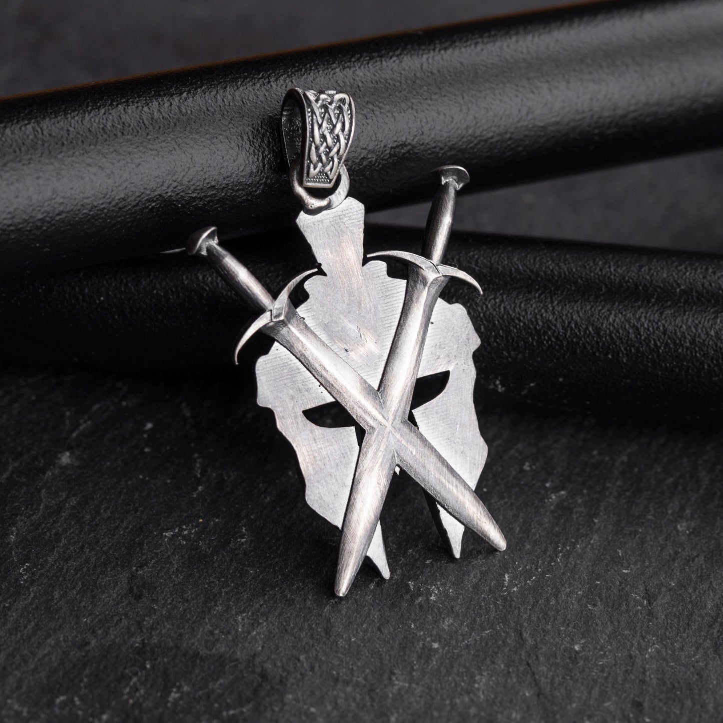 Sterling Silver Spartan Helmet Necklace