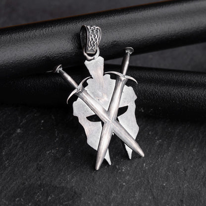 Sterling Silver Spartan Helmet Necklace