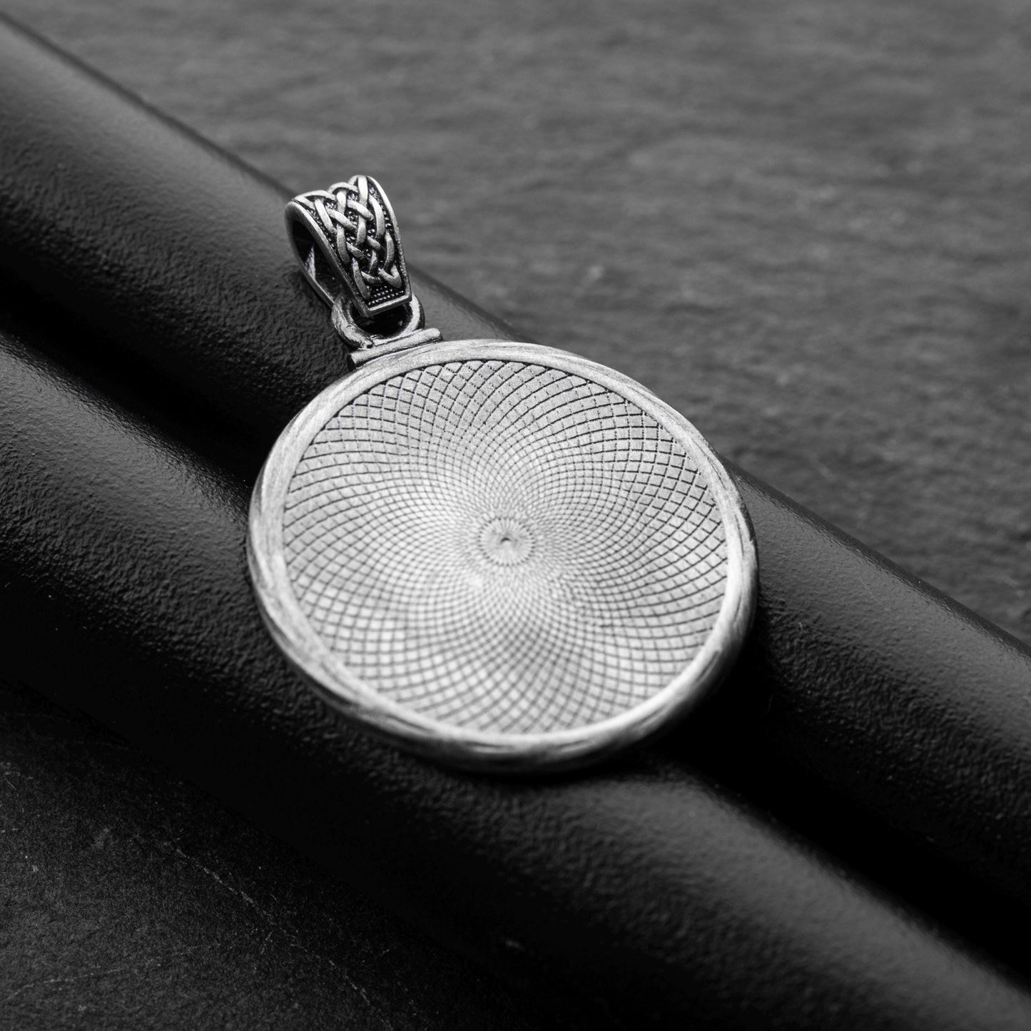 Silver Sun & Skull Pendant