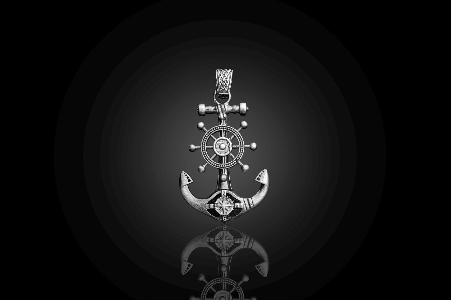 925 Sterling Silver Anchor Pendant