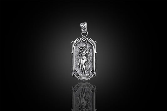 Sterling Silver Archer Pendant