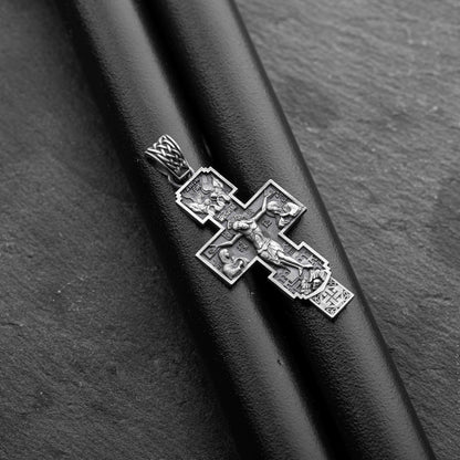 925 Sterling Silver Orthodox Crucifix Pendant