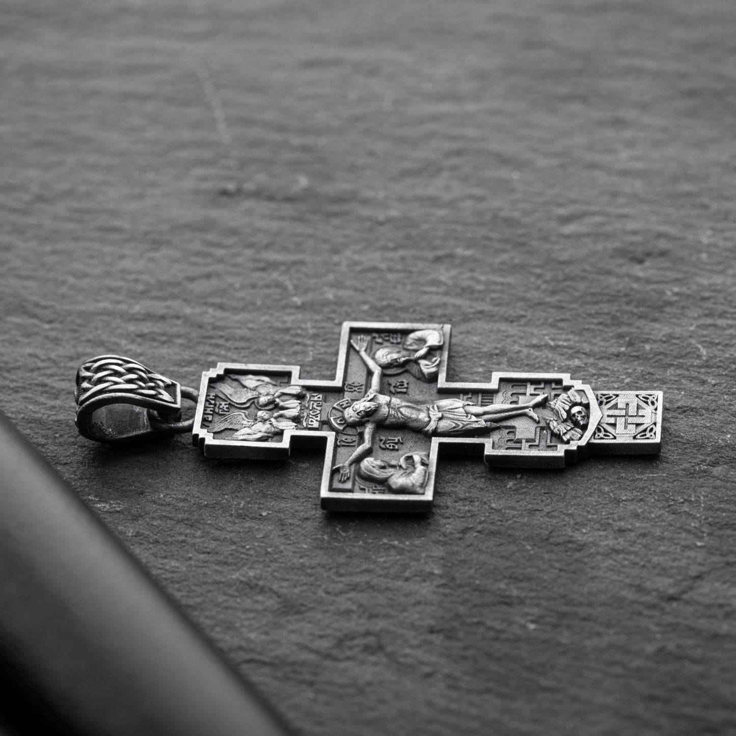 925 Sterling Silver Orthodox Crucifix Pendant