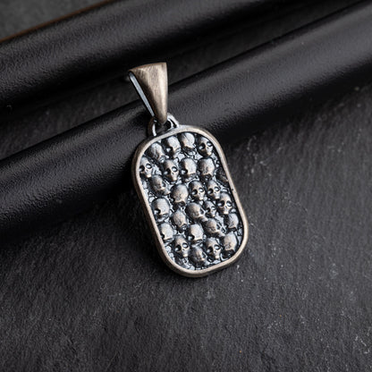 Sterling Silver Skulls Pendant