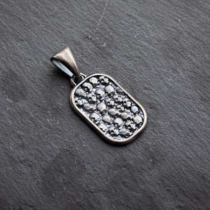 Sterling Silver Skulls Pendant
