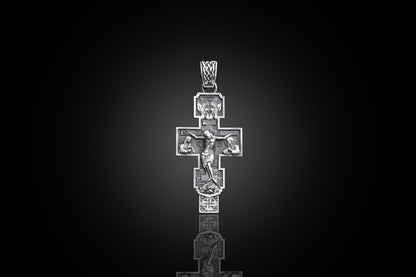 925 Sterling Silver Orthodox Crucifix Pendant