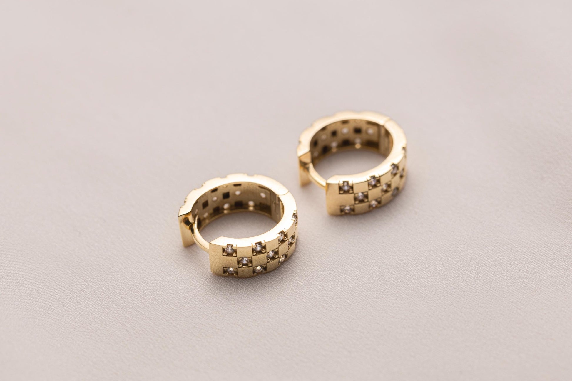 Diamond Hoop Earrings, Tiny Hoop Earrings, Diamond Hoop Earring, Diamond Huggie Hoops, Gold Hoops, 14K Gold Diamond Hoop Earrings 925 silver
