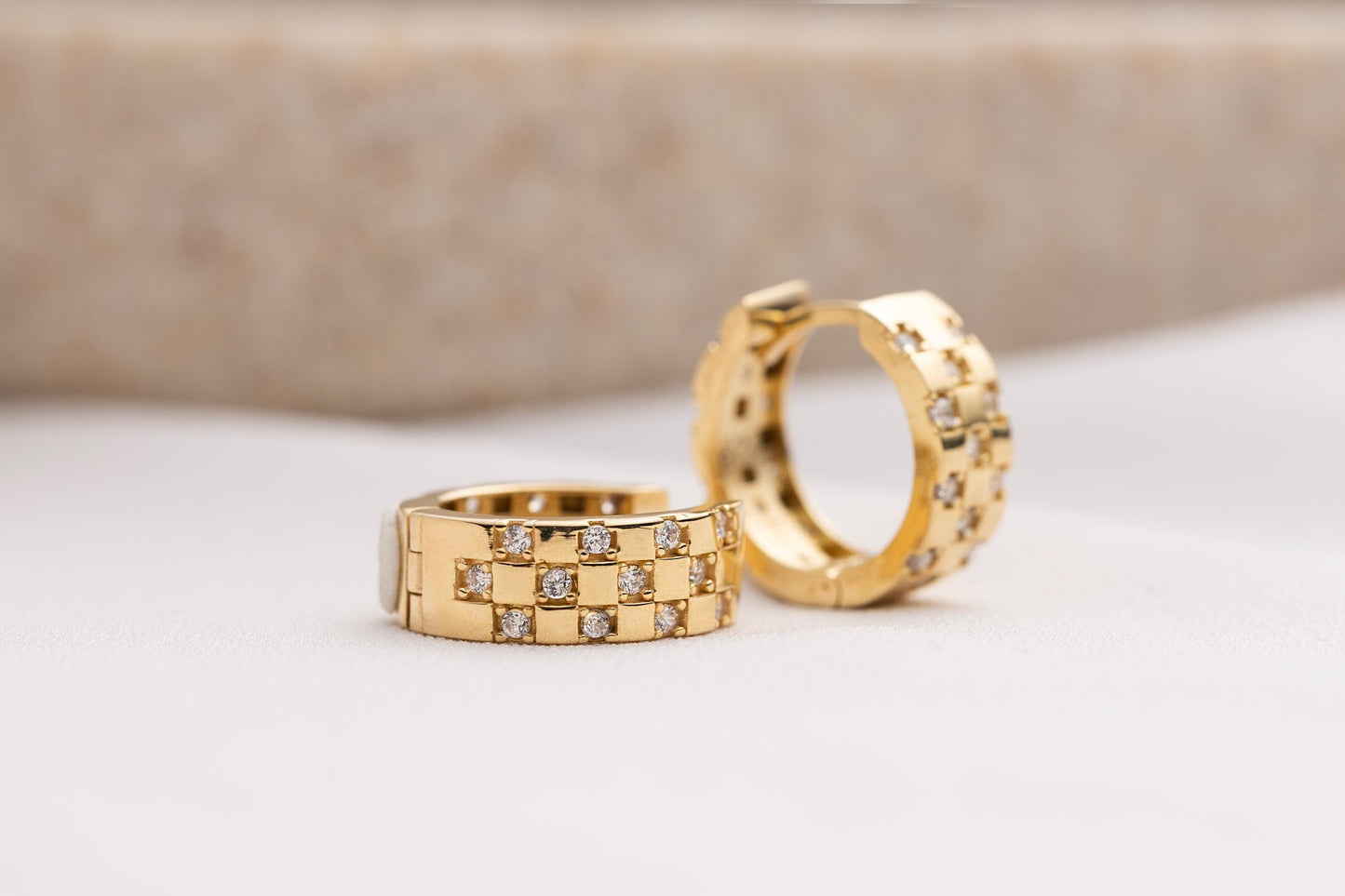 Diamond Hoop Earrings, Tiny Hoop Earrings, Diamond Hoop Earring, Diamond Huggie Hoops, Gold Hoops, 14K Gold Diamond Hoop Earrings 925 silver