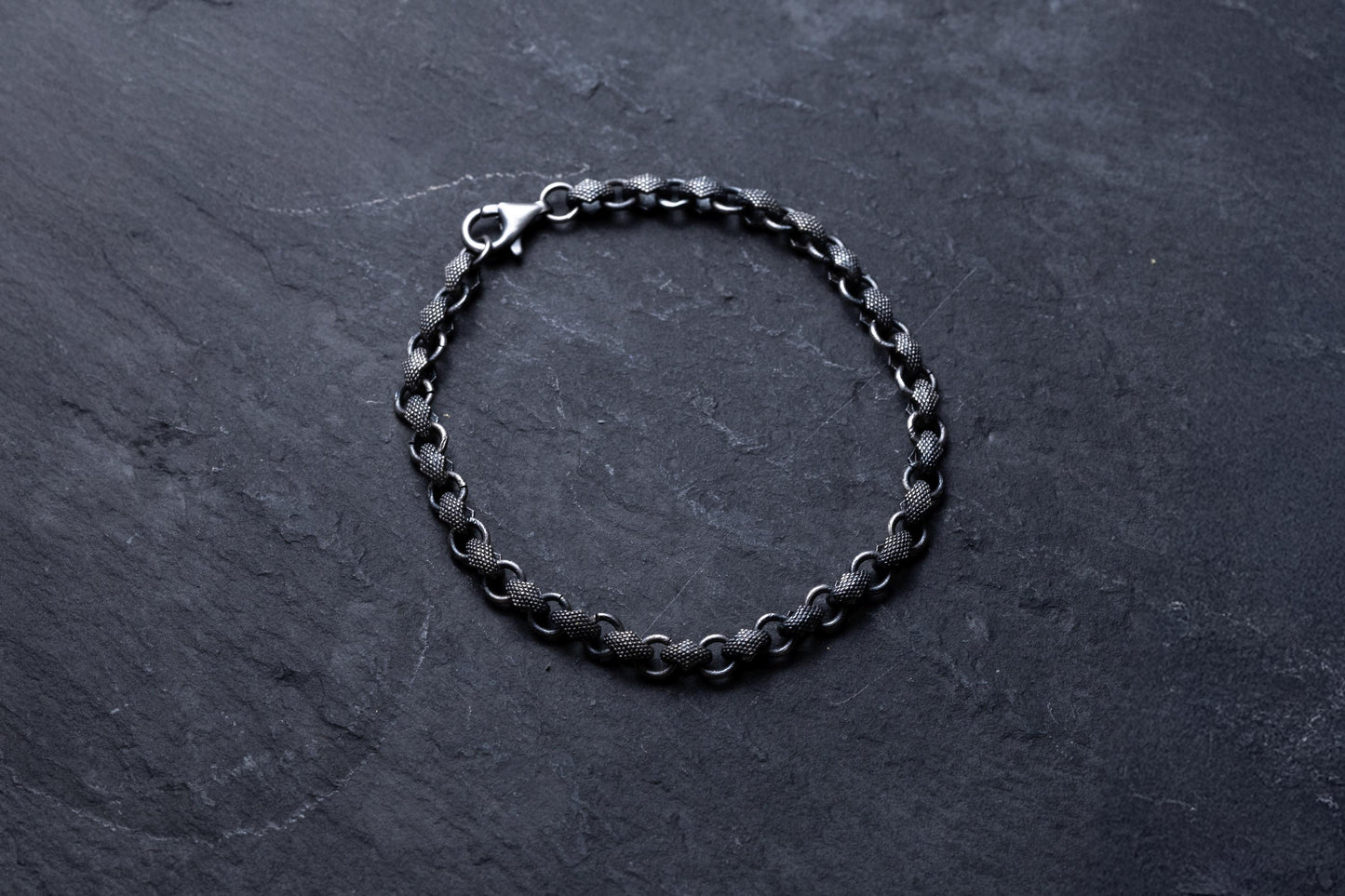 Sterling Silver Chain Bracelet, Link Bracelet, Silver Plated Handmade Bracelet, Vintage Silver Bracelet, Men Bracelet, Birthday Gift for Him