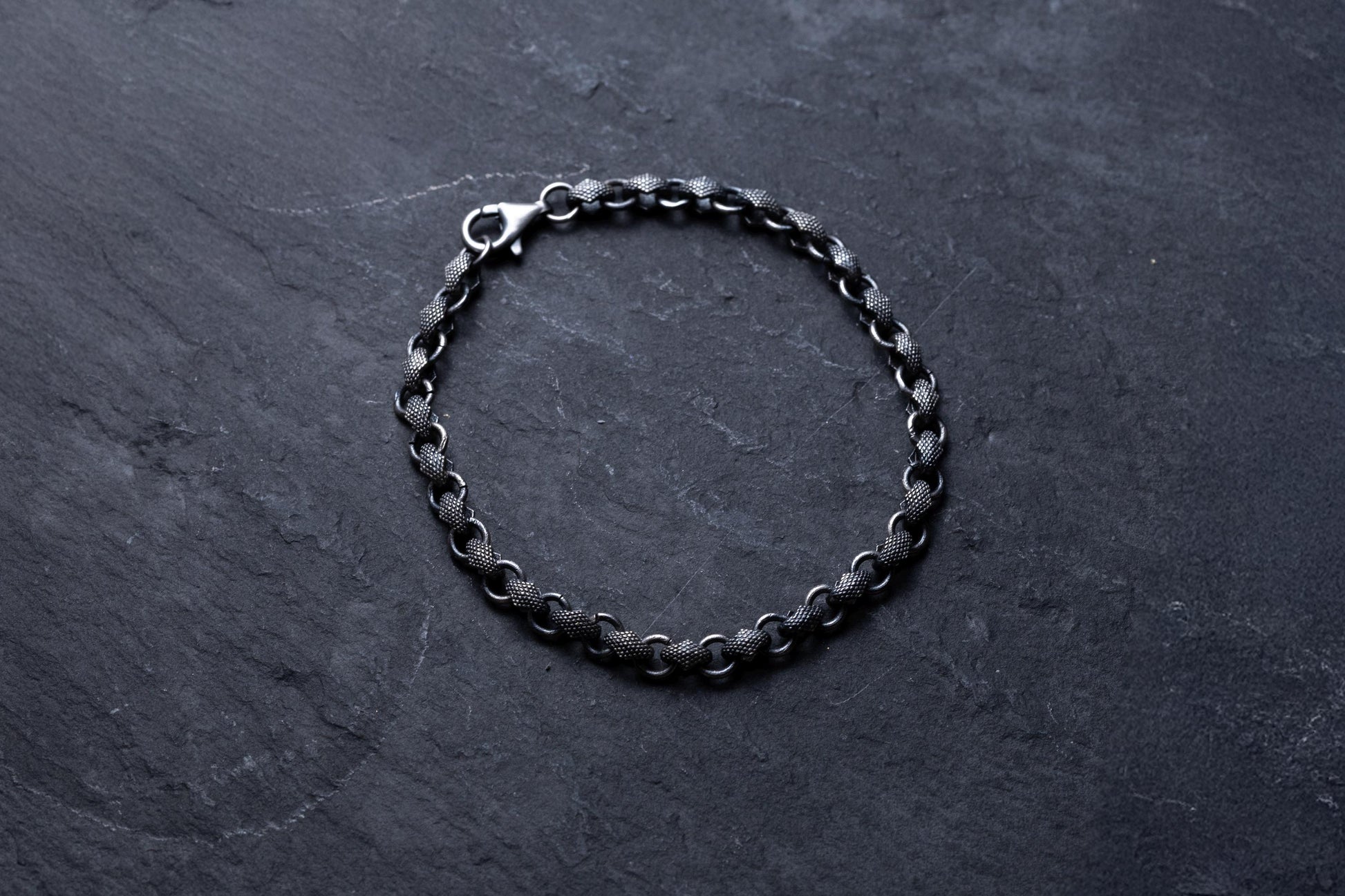 Sterling Silver Chain Bracelet, Link Bracelet, Silver Plated Handmade Bracelet, Vintage Silver Bracelet, Men Bracelet, Birthday Gift for Him