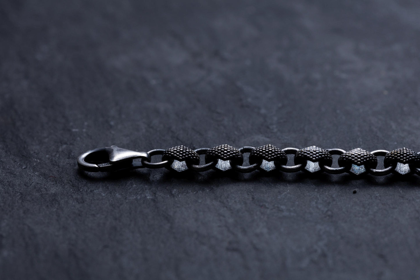 Sterling Silver Chain Bracelet, Link Bracelet, Silver Plated Handmade Bracelet, Vintage Silver Bracelet, Men Bracelet, Birthday Gift for Him