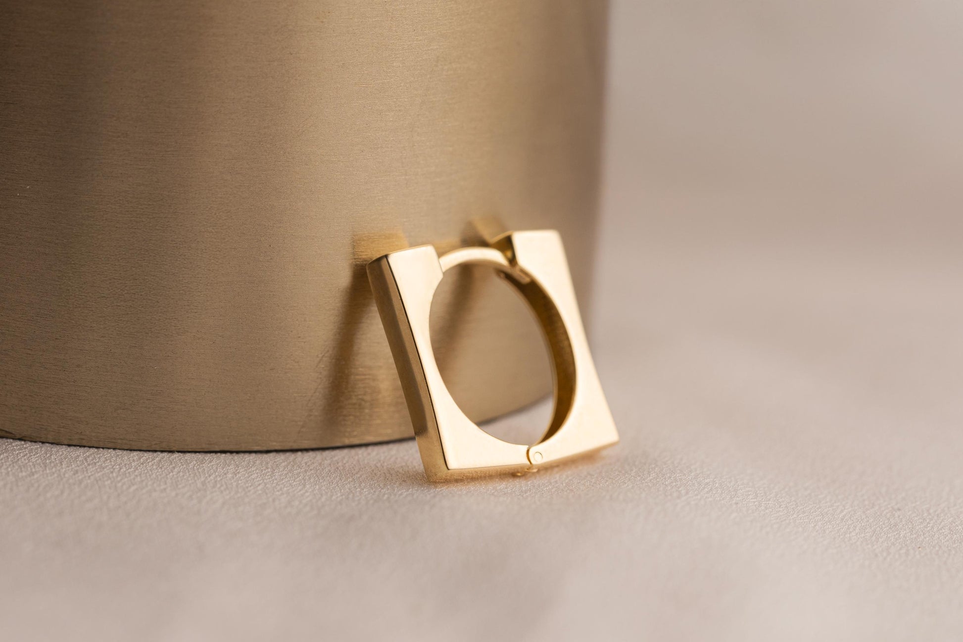 14k Solid Gold Square Earring, Geometric Earring, Colorless Moissanite Earrings, Silver Minimalist Earrings, Bridesmaid Earring Gift, Square