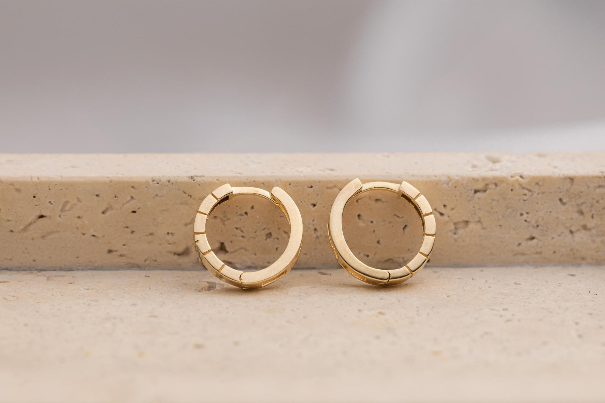 14k Solid Gold MICRO CZ Hoop Earring, Dainty Simple Hoop Earring, Cartilage Piercing, Huggie Hoop Earrings, 14k Gold Filled Hoop Earrings