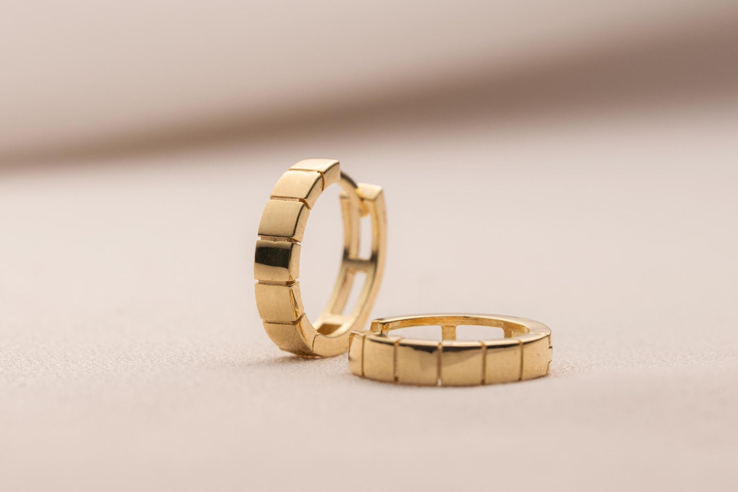14k Solid Gold MICRO CZ Hoop Earring, Dainty Simple Hoop Earring, Cartilage Piercing, Huggie Hoop Earrings, 14k Gold Filled Hoop Earrings