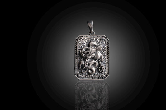 Sterling Silver Azure Dragon Pendant