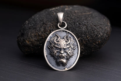 Hannya Oni Mask Pendant