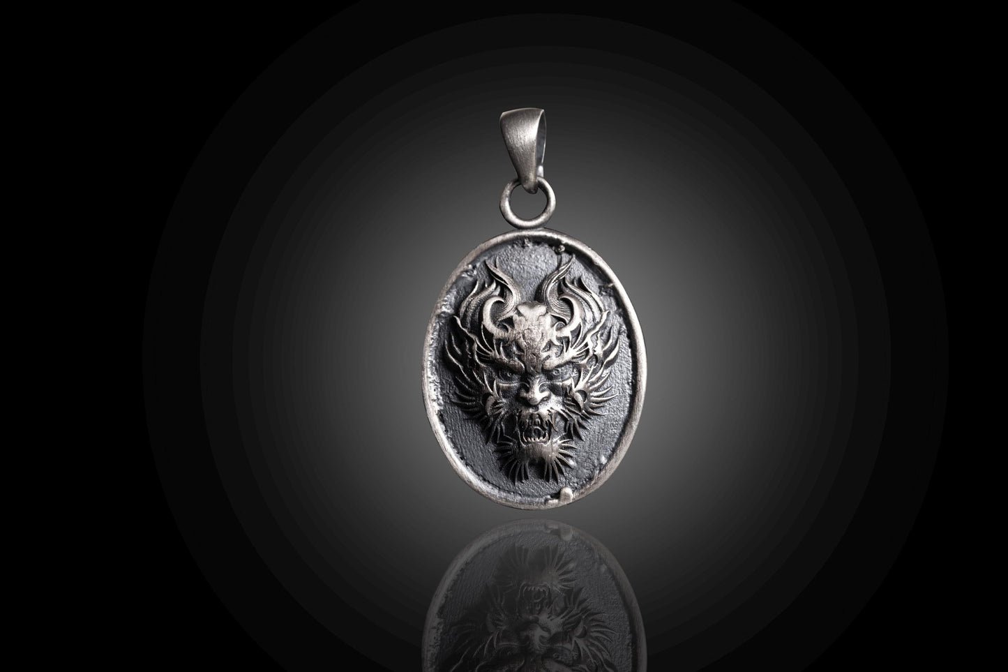Hannya Oni Mask Pendant