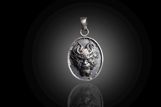 Hannya Oni Mask Pendant