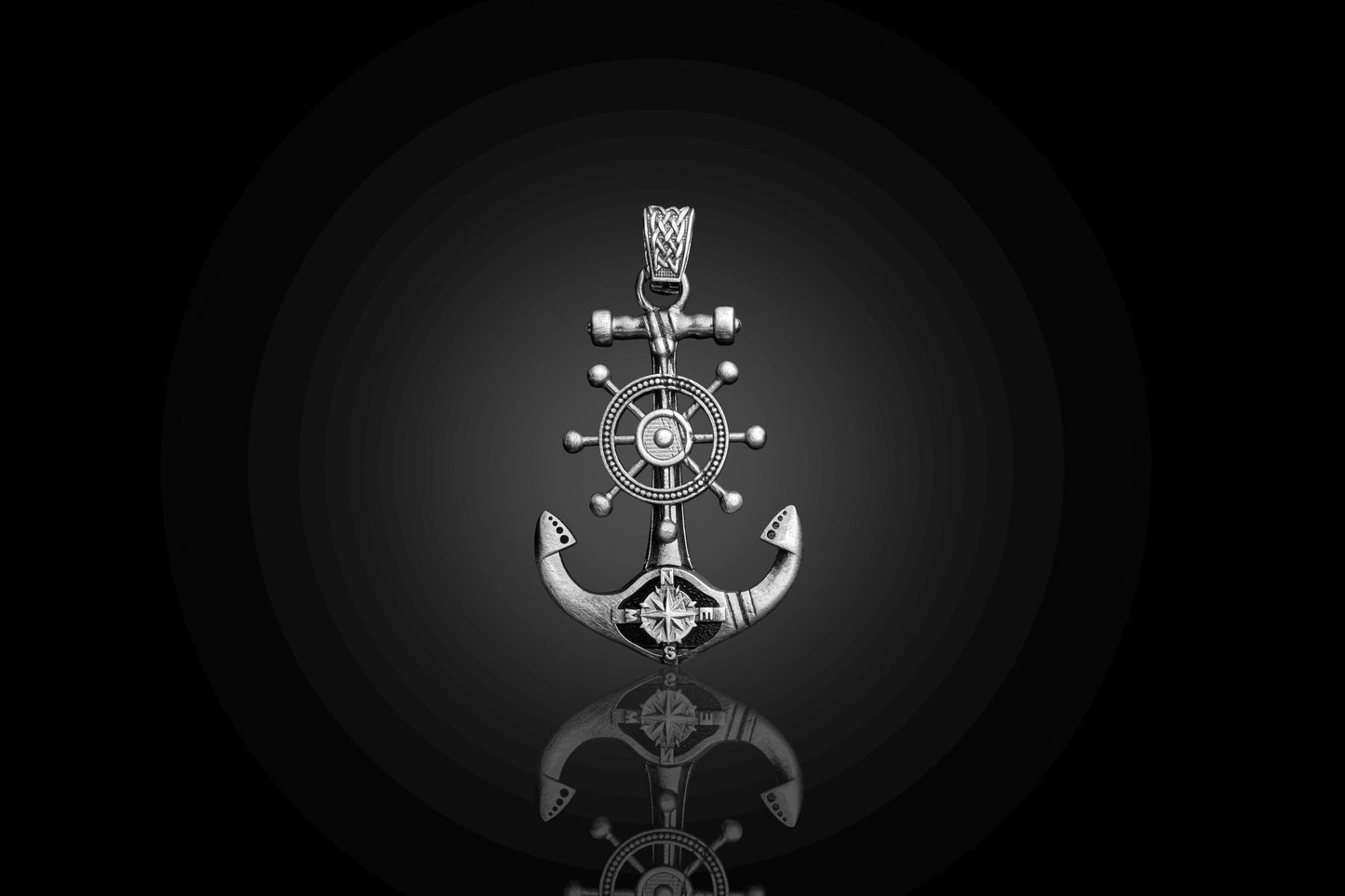 925 Sterling Silver Anchor Pendant