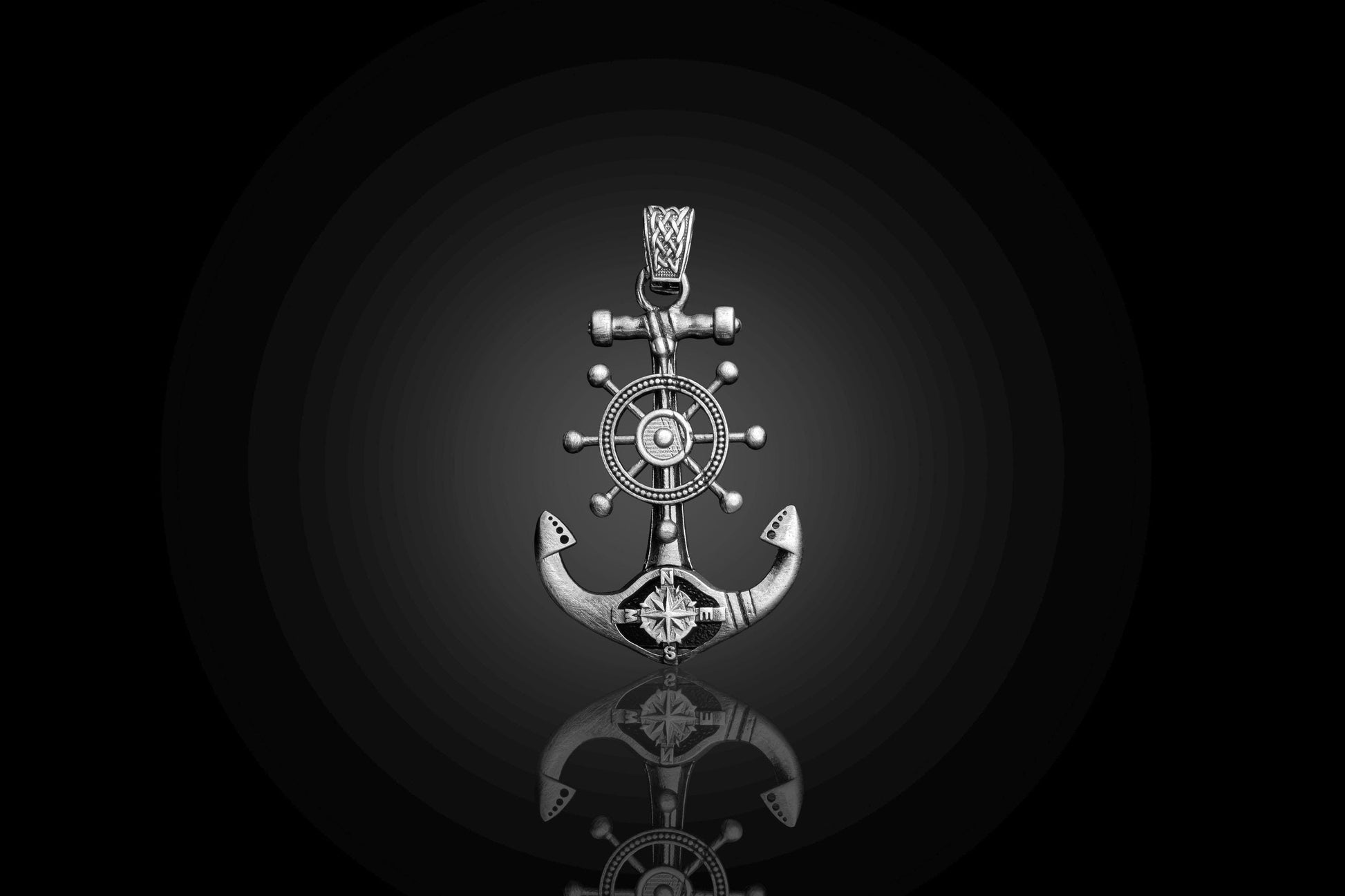 925 Sterling Silver Anchor Pendant